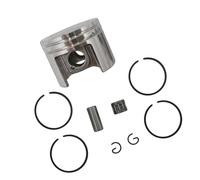 ERIHJOX Kit Piston 38 mm et Segments de 10 mm for tronçonneuse MS180 018 MS 180 - Pièces de Rechange for Outil de Jardin