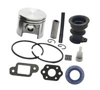 ERIHJOX Kit Piston 42,5 mm avec Joints d'huile de collecteur, Joint de Conduite de dépression, Compatible avec 025 MS250 MS 250 et Cage à pointeau de Carburant