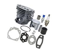 ERIHJOX Kit Piston-Cylindre 46 mm Compatible avec tronçonneuses 55 et 51, Comprenant Un Soufflet de décompression, Un Joint, Un roulement à Aiguilles et Un Jeu de Bougies.