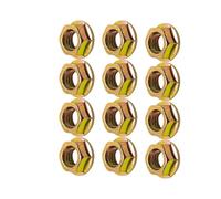 ERIHJOX Lot de 12 écrous à embase M8 compatibles avec Les tronçonneuses suivantes : 51, 55, 61, 66, 268, 272, 345, 350, 351, 353, 357, 359, 362, 365, 372, 394, 395, 450, 455 et 460.