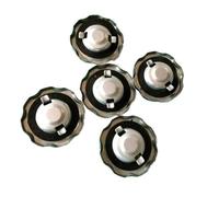 ERIHJOX Lot de 5 Bouchons de réservoir chromés compatibles avec GX160, GX200, GX240, GX270, GX340 et GX390 (71,5 x 18,5 mm) - Référence : 17620-ZH7-023