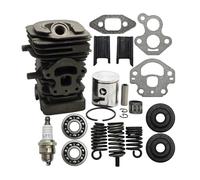 ERIHJOX Piston de Cylindre de 39 mm for tronçonneuse 240, 240E, 235E, 235, 236, 236E, kit de Joints d'étanchéité, Support de Tampon de tronçonneuse, Ressort