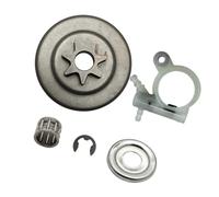 ERIHJOX Tambour d'embrayage .325 à 7 Dents Compatible avec tronçonneuse MS251, rondelle, Clip en E, Huile, pièce de Rechange