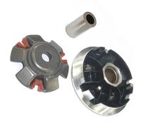 ERIHJOX Variateur de course sport, embrayage avant, bague d'entraînement, ventilateur, rouleaux de poids, adapté aux scooters GY6 125 150 cc 152QMI 157QMJ(Variator set)