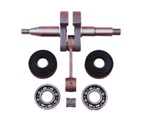 ERIHJOX Vilebrequin for tronçonneuse à Essence 340, 345 et 350, pièce de Rechange avec Joint d'huile, kit de roulement à Aiguilles, Outil de Jardinage