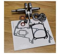 ERIHJOX Vilebrequin MS661 avec roulement à Billes, Joints d'huile et Jeu de goupilles, adapté aux pièces de Rechange for tronçonneuse MS661 MS661C(with gaskets)