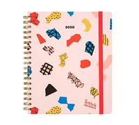 Erik - Agenda Semainier Abstract 2020 - Grand Format - 17 Mois - Anglais