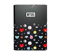 Erik® - Chemise Cartonnée A4 BT21 | Chemise à Rabats Rigide | Pochette Cartonnée 24 x 34 cm | Fournitures Scolaires, Fournitures de Bureau