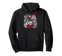 Erik, Le Viking Rouge, la légende du Guerrier Viking Nordique Sweat à Capuche