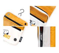 ERIK - Nécessaire de voyage Snoopy, multicompartiments, 100% polyester imperméable avec fermetures à glissière et anse