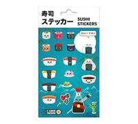 Erik® - Set Stickers Fantaisie | Pack d'Autocollants Cute Sushi - 11 x 20 cm