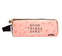 Erik - Trousse Glitter "Les bonnes choses prennent du temps" - 20x5x5cm