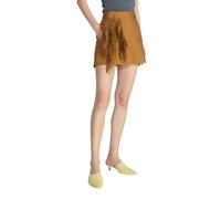 Erika Cavallini - High-Waist Trapeze Skirt - Femme - Shorts - Brun - Taille: 38 FR