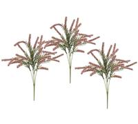 Erikabusch Lot de 3 brindilles artificielles de bruyère 35 cm - Branche décorative comme Un véritable Bouquet - Décoration de Table - Plante d'automne - Bouquet Floral