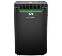 Erikssøn Déshumidificateur Dry Pro Plus - Déshumidifie Jusqu'à 20 Litres Par Jour - Fonction Lave-Sèche - Convient Pour La Chambre, La Salle De Bain, Le Salon Et La Cave - Déshumidificateur - Noir