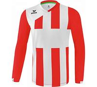 Erima 3141809 Maillot de Sport Manches Longues Mixte Adulte, Rouge/Blanc, FR : S (Taille Fabricant : S)