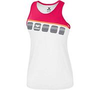 Erima 5-C Débardeur, Tanktop Femme, Blanc/Love Rose/Peach, FR : L (Taille Fabricant : 40)