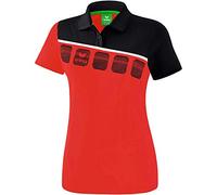 Erima 5-C Poloshirt Femme, Blanc/Oriental Blue/Colonial Blue, FR : L (Taille Fabricant : 40)