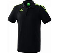Erima 5-C Poloshirt Mixte Adulte, - noir/vert gecko - FR : 3XL (Taille Fabricant : XXXL)