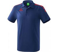 Erima 5-c Poloshirt Mixte Enfant - Bleu/Rouge - FR : XXS (Taille Fabricant : 128)
