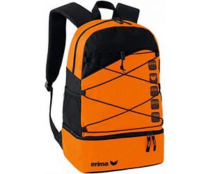 Erima 723365 Sac à Dos Multifonction avec Compartiment Orange/Noir 48,5 x 36 x 3,5 cm 34 litres