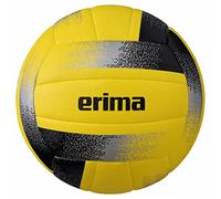 Erima Ballon de Volley-Ball Hybrid, Jaune/Noir/Argent, 5