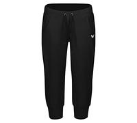 Erima Basic Confortable Pantacourt Sweat élastiqué Femme, Noir, 38