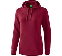 Erima Basic Uni Sweat à Capuche Femme Bordeaux FR: S (Taille Fabricant: 36)