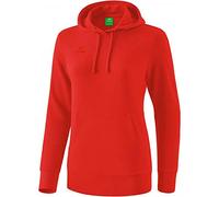 Erima Basic Uni Sweat à Capuche Femme Rouge FR: M (Taille Fabricant: 38)