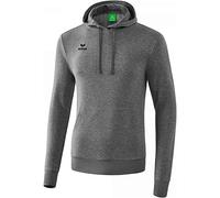 Erima Basic Uni Sweat à Capuche Homme Gris Mélange FR: S (Taille Fabricant: S)
