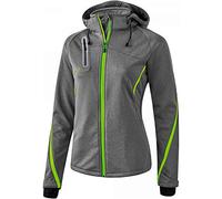 Erima Basics Veste Femme, Gris Mélange/Green Gecko, FR : L (Taille Fabricant : 44)