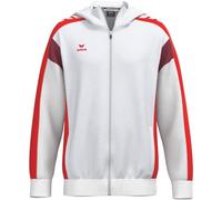 Erima CELEBRATE 125 Veste d'entraînement avec capuche (1032583) Mixte enfant, blanc/rouge, 128