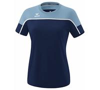 Erima Change by Fonctionnel T-Shirt, New Navy/Denim Faded/Blanc, 38 Femme