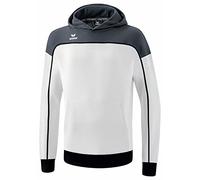 Erima „Change by Sweat à Capuche, Blanc/Rouge/Noir, 128 Mixte Enfant