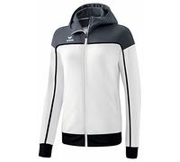 Erima Change by Veste de survêtement avec Capuche, Blanc/Gris/Noir, 44 Femme