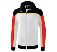 Erima Change by Veste de survêtement avec Capuche, Blanc/Noir/Rouge, XXL Homme