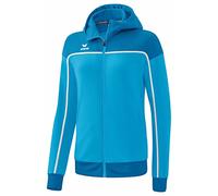 Erima Change by Veste de survêtement avec Capuche, Curacao/Mykonos/Blanc, Taille 38 Femme
