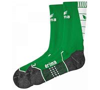 Erima Chaussettes Chaussettes d'entraînement, Homme, Trainingssocke, Vert émeraude/blanc 44-46
