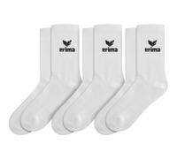 Erima Chaussettes de sport Lot de 3 (2182505) Mixte enfant Blanc Taille 31-34
