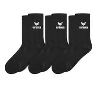 Erima Chaussettes de sport Lot de 3 (2182504) Mixte Noir Taille 39-42