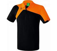 Erima Club 1900 2.0 Polo Mixte Enfant, Noir/Orange, FR : XS (Taille Fabricant : 152)