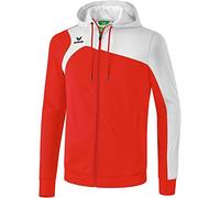Erima Club 1900 2.0 Veste d'entraînement avec Capuche Homme, Rouge/Blanc, FR : XXL (Taille Fabricant : XXL)