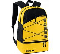 Erima Club 5 Sac à Dos Multifonctions avec Compartiment inférieur Mixte Adulte, Jaune/Noir, Taille Unique