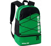 Erima Club 5 Sac à Dos Multifonctions avec Compartiment inférieur Mixte Adulte, Vert/Noir, Taille Unique
