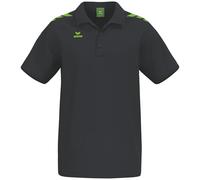 Erima CMPT 3 Wings Poloshirt (2112559) Mixte, Noir/Green Gecko, XL