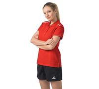Erima CMPT Poloshirt (2112537) Femme, Rouge/Blanc, 38