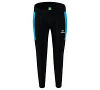 Erima Femme Team Basic Pantalon de pr sentation, Noir/Curaçao, 34 EU