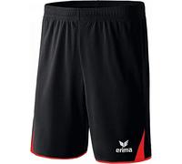 Erima Homme Short Classic 5-C, Noir/Rouge, XXL EU