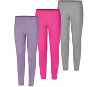 Erima Leggings Lot de 3 (251951) Mixte Enfant, Violet/Rose/Gris, 110