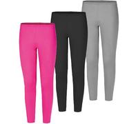 Erima Leggings Lot de 3 (251952) Mixte Enfant, Rose/Noir/Gris, 104